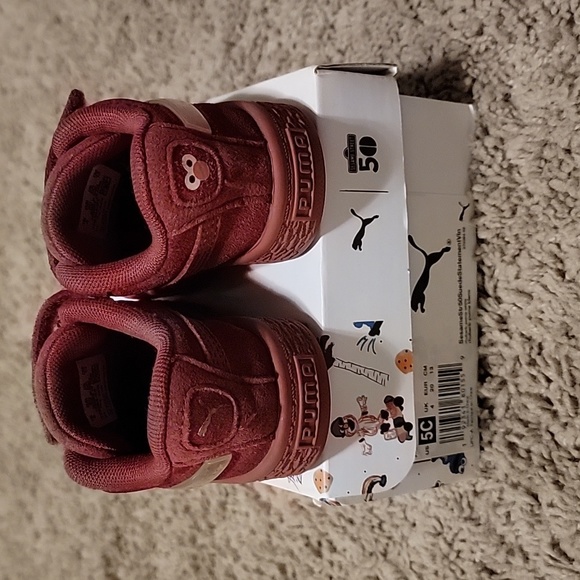 Suede Puma Elmo Shoes Sz 5c - Picture 5 of 7